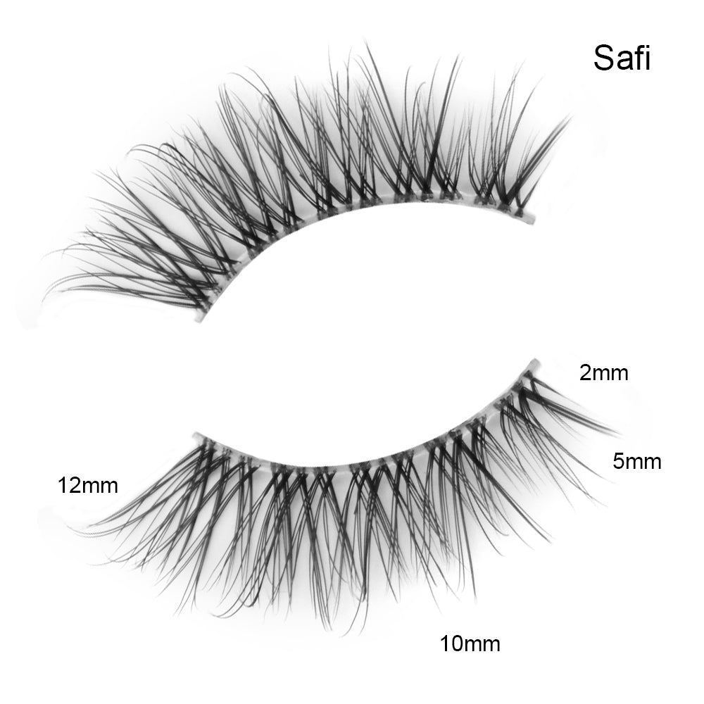 Safi Half Lash – Clear Band | Natural Effect