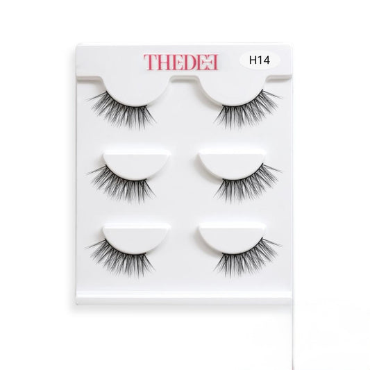 Half Lash H14 – Natural Cat Eye (3 Pairs Box)
