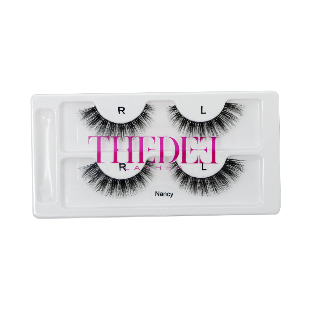 Nancy – Short Clear Band Lashes (2 Pairs)